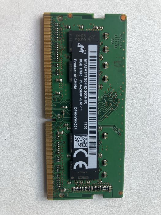 Оперативная память для ноутбука Micron 8gb ddr4.