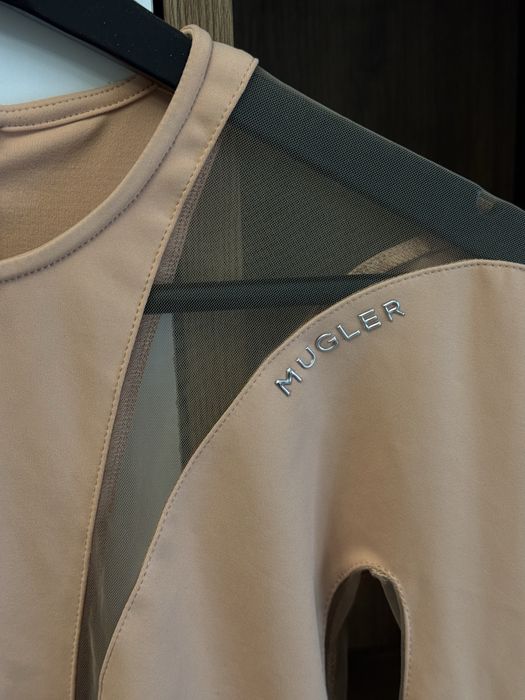 Бежевий боді Mugler