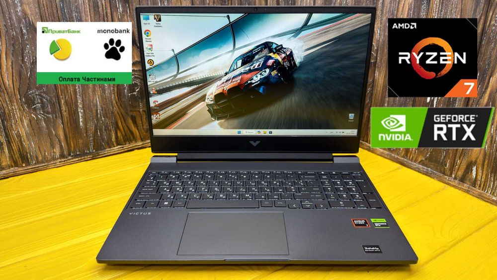 Потужний Ігровий Ноутбук Hp Victus 15-FB2000NR /RTX 4060 8 GB/ГАРАНТІЯ