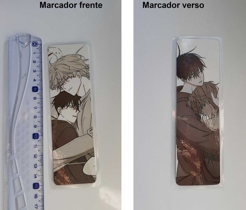 Marcador de livros e ímanes laminados anime, manhwa, BL, Yaoi