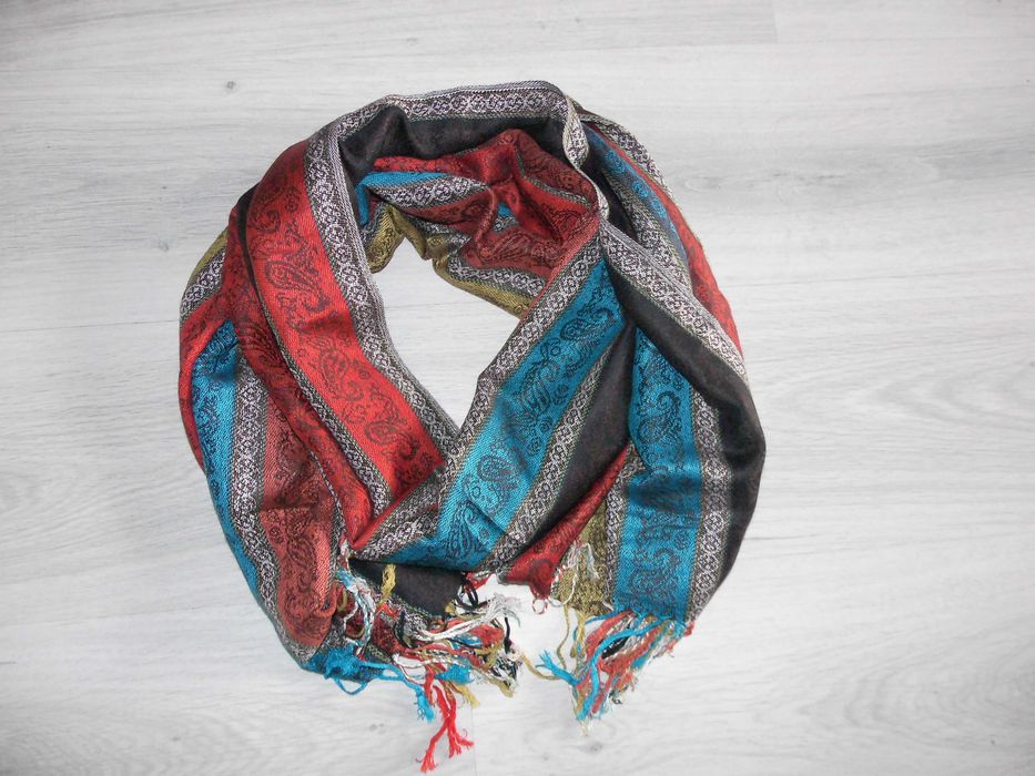 Cashmere Szal Chusta Apaszka Kaszmir Jedwab BDB