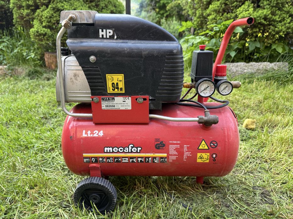 Sprężarka kompresor mecafer 24l 230v 1.5kw/2hp