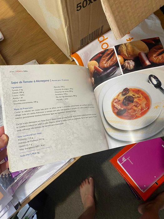 Livro "Vidas de Sal" - receitas hipossalinas + histórias relacionadas