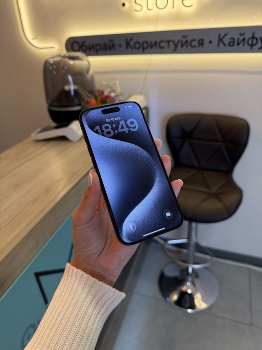 Iphone 15 Pro 1 TB Blue Titanium  Розстрочка Обмін Магазин