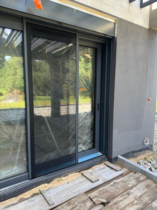 Moskitiery plisowana przesuwne