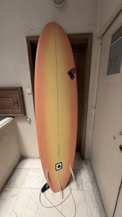 Polen - prancha surf  7,6’+ saco FCS azul