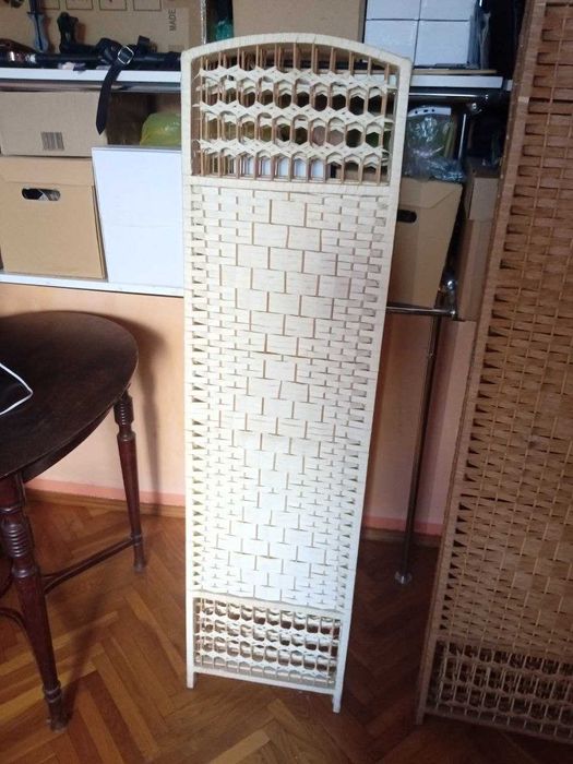 Parawan składany ścianka działowa, 2 sztuki (150cm i 180cm) Boho retro