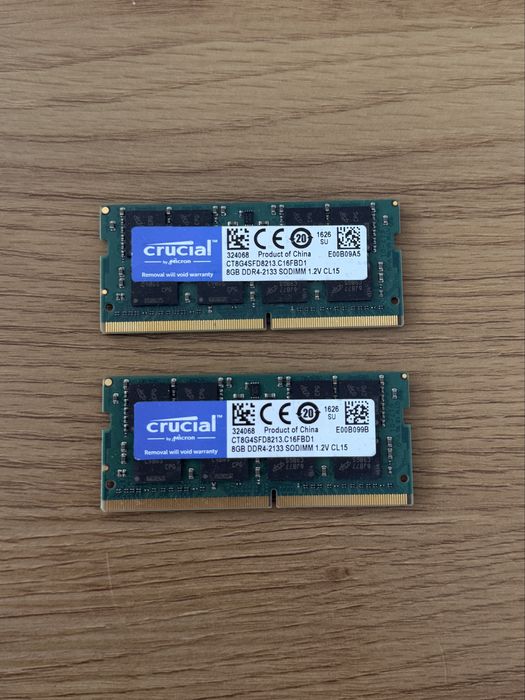 Пам`ять для ноутбука Crucial 2x8 GB SO-DIMM DDR4 2133 MHz (CT8G4SFD8213)