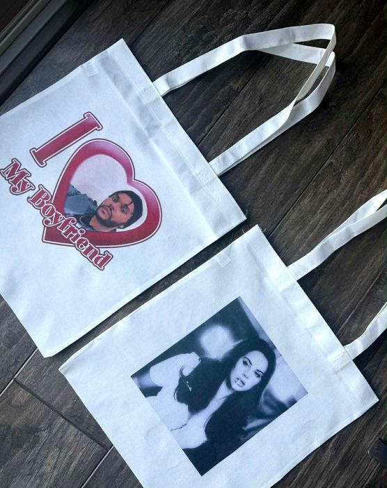 Torebki torba tote bags materiał non woven lana del rey The Weeknd