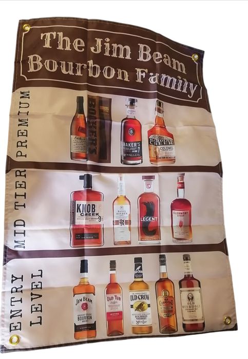 Jim Beam коньяк постер плакат банер декор кафе бару