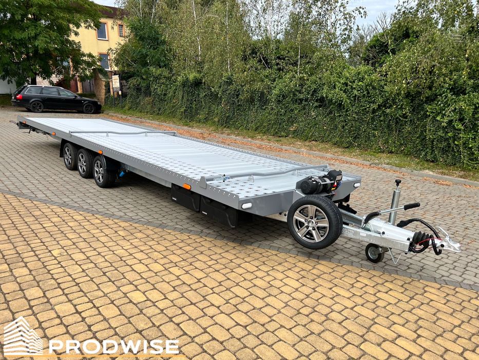 Laweta przyczepa (na 2 auta) 8,5m x 2,1m (szer: 2,2-2,5 różne wymiary)