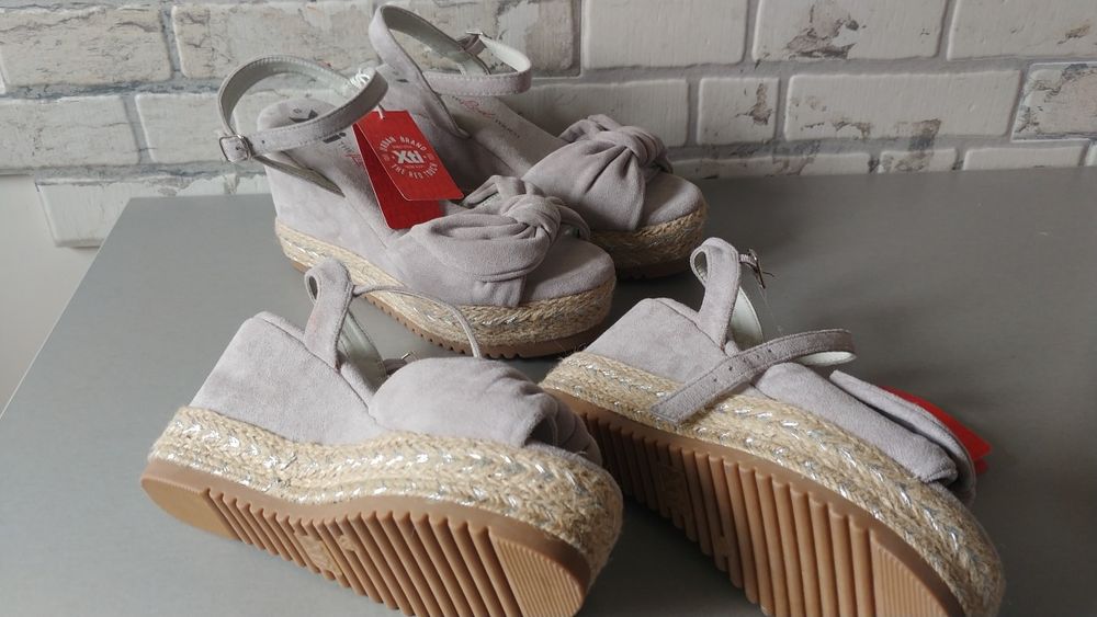 Nowe buty espadrle koturny Xti 38