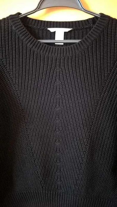 38 Sweter H&M bawełniany bawełna basic casual minimal retro
