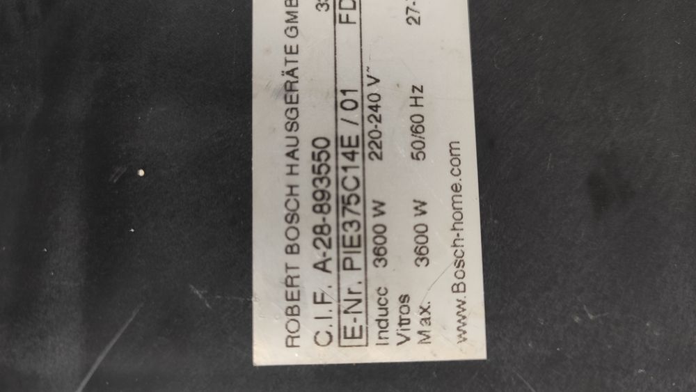 Serwis AGD sprzeda Płyta indukcyjna Bosch