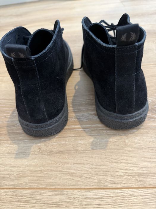 Botas pretas Fred Perry