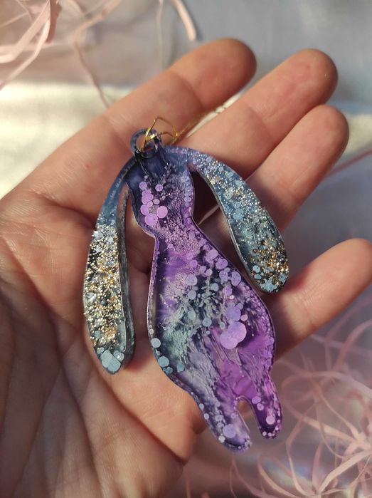 Ozdoby na choinkę bombki świąteczne błyszczące prezent handmade serca