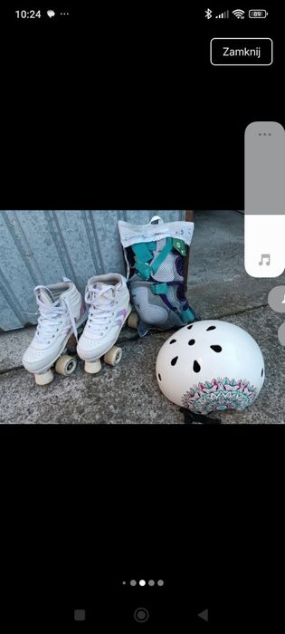 Wrotki kask i ochraniacze