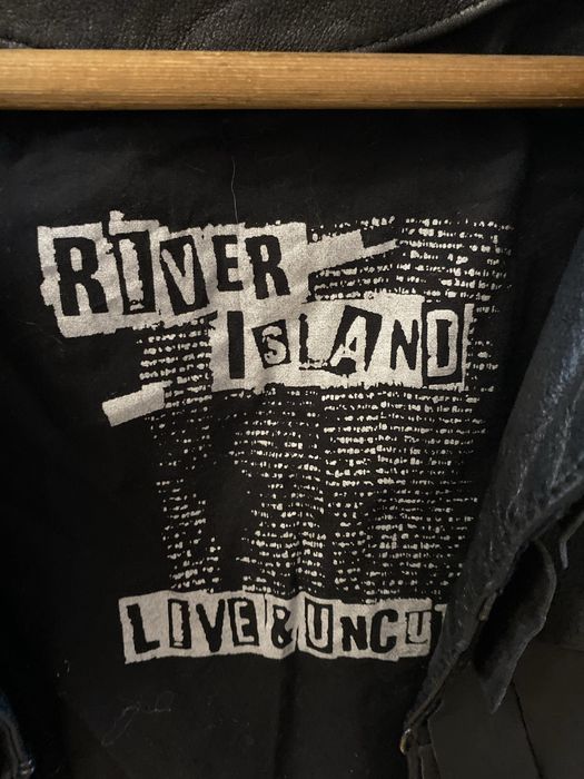 Kurtka lub narzutka River Island 34 skora naturalna