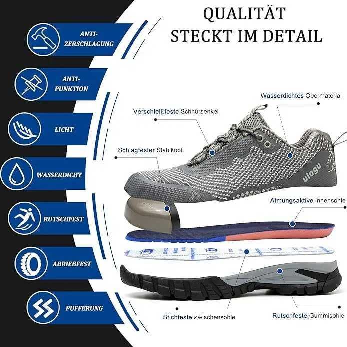 Nowe męskie buty robocze / metalowy nosek / wodoodporne !R-46! 4045!