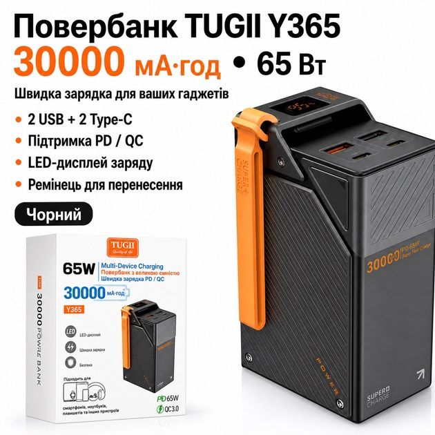 Павербанк 30000m/ah 65w