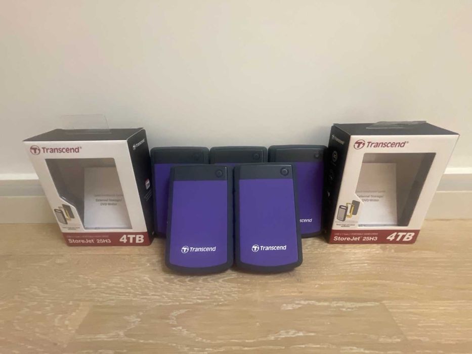 Зовнішні накопичувачі Transcend StoreJet 25H3 4TB HDD — коробка, SMART перевірка, опт