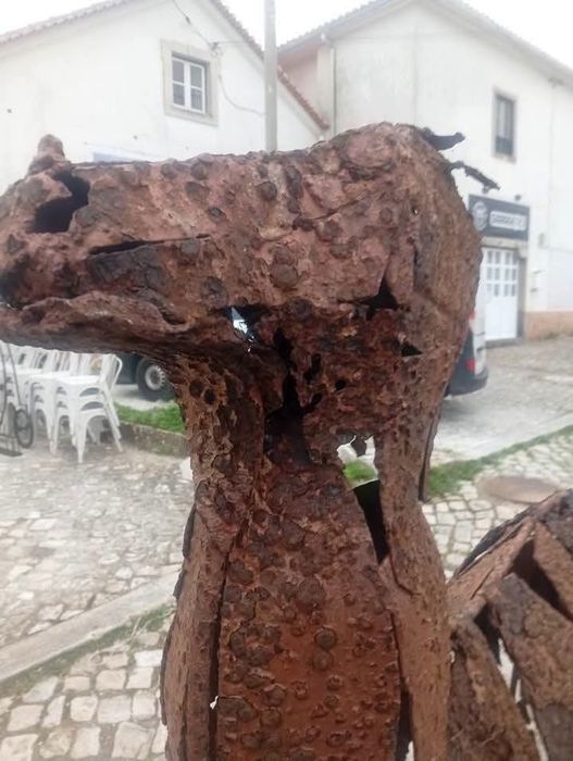 Veado decorativo em ferro
