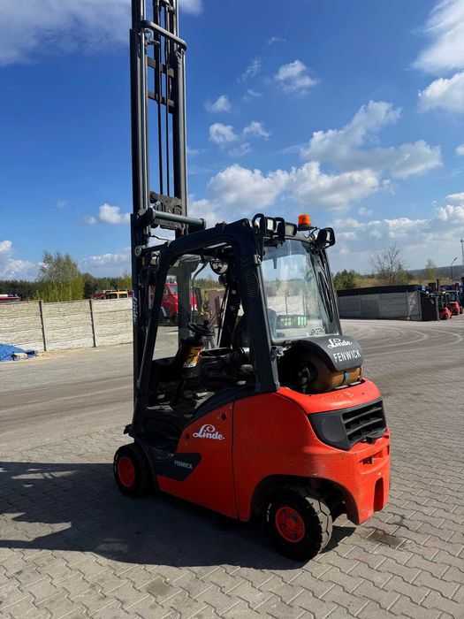Вилковий навантажувач Linde H20T газ, Triplex 5.45 м, бічне зміщення, позиціонер вил, 2017 рік