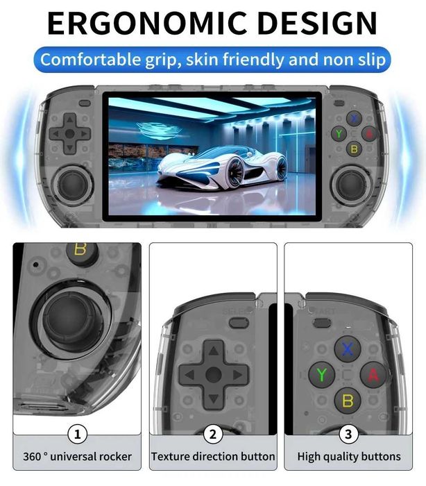 Consola portátil jogos retro Powkiddy RGB10 Max3