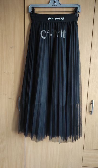 Spódnica maxi czarna tiulowa XS/34