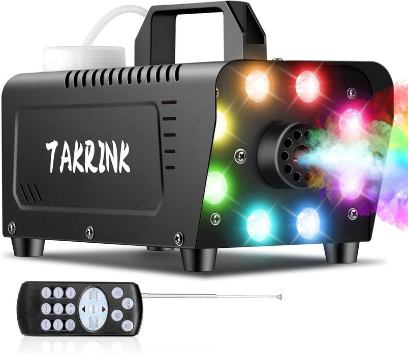 Máquina de Fumo 500W 8 Leds e 13 Cores e 4 Modos com Comando64586268070786120