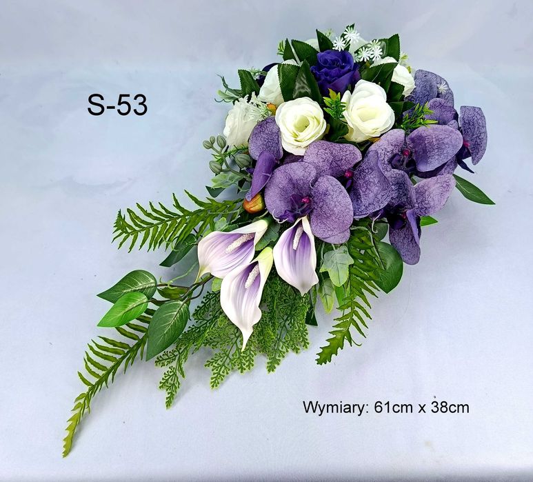 Kompozycje kwiatowe, stroik na cmentarz, na grób