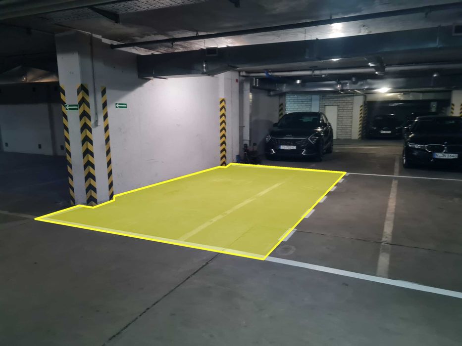 Duże stanowisko postojowe, miejsce postojowe (ok. 19 m2) w garażu podziemnym | Narutowicza
