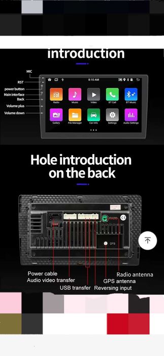 Новая автомагнитола 9 дюймов