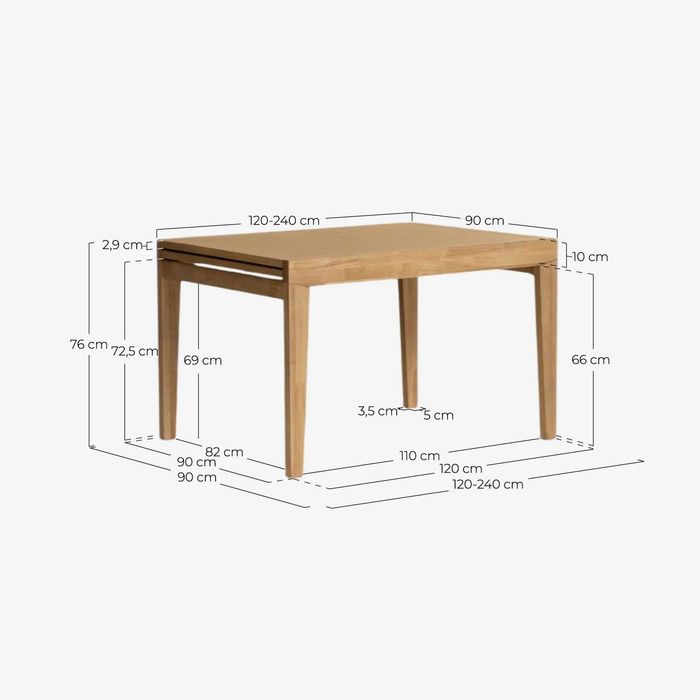 Mesa de Madeira Extensível
