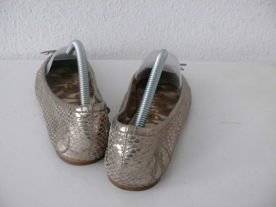 Baleriny złote firmy "Sam Edelman" skóra 100% roz. mała 40
