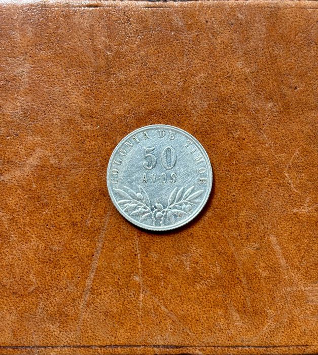 Moeda de 50 Avos Colónia de Timor Republica Portuguesa 1948