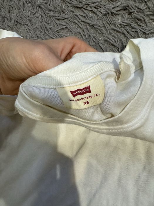 Лонгслів Levis Білий та Чорний XS