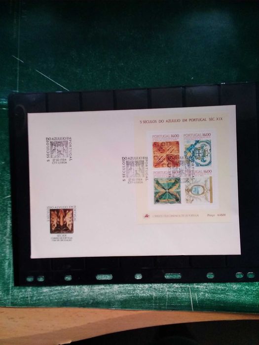 1984 FDC Do Bloco 5 Seculos Do Azulejo Em Portugal MNH **
