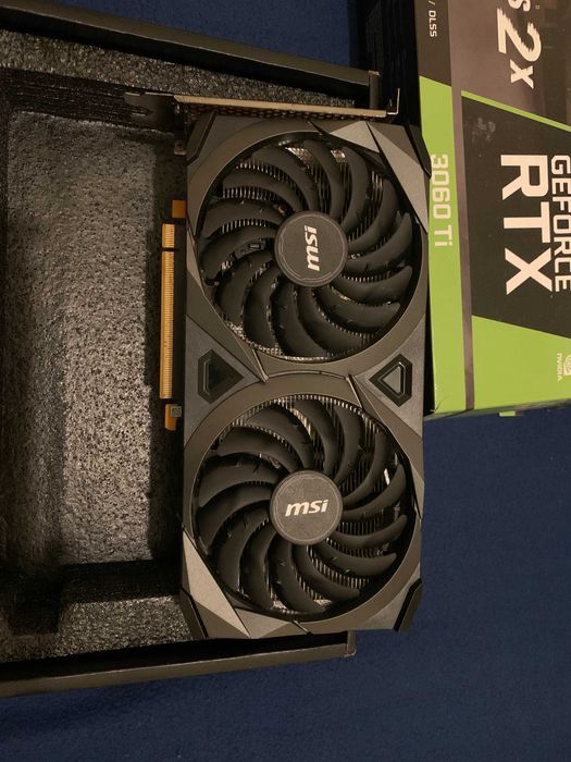 MSI Ventus 2x Nvidia Geforce RTX 3060 TI [Avariada]