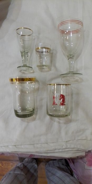 Бокали, стопки, рюмки. СРСР.