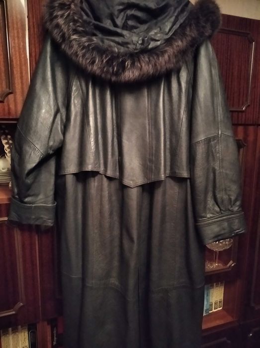 Плащ кожа пальто  56-58.