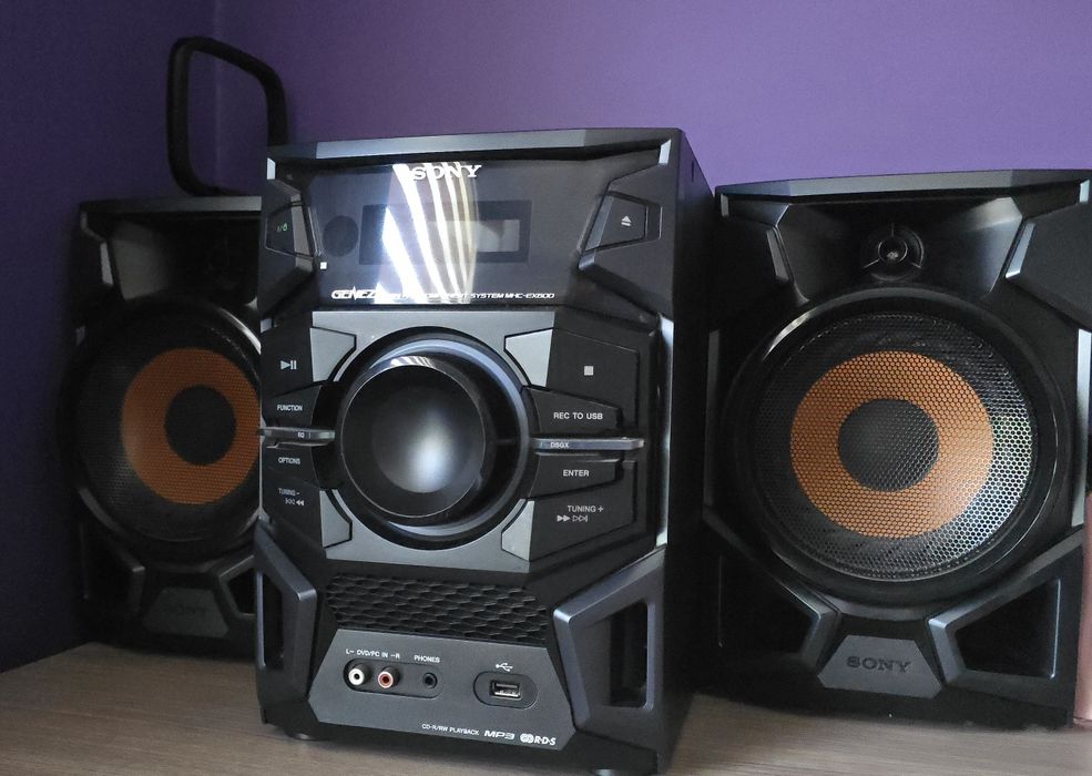 Sony MHC-EX600 + pilot | USB, CD, Radio FM | sprawna