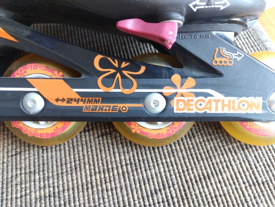 Patins em linha com saco Decathlon Tam 36/38