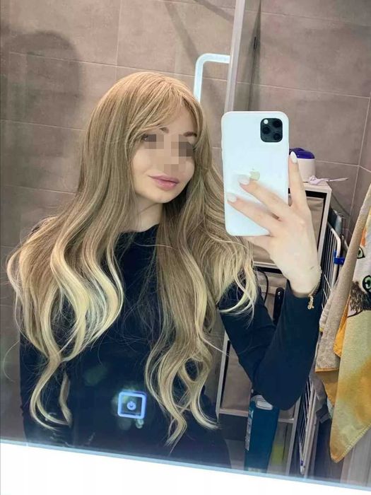 Peruka damska blond ombre naturalny wygląd włosy jak naturalne