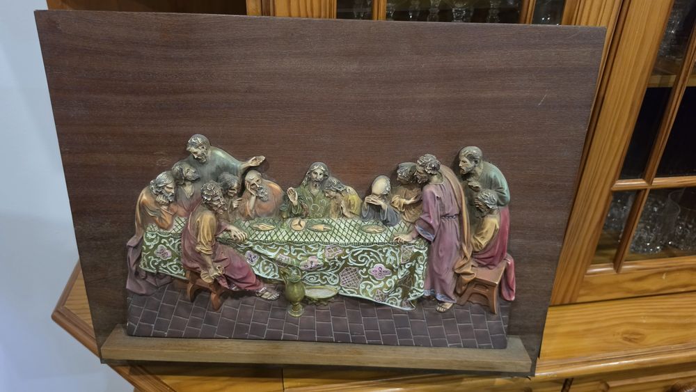 Quadro da Última Ceia em Alto-Relevo