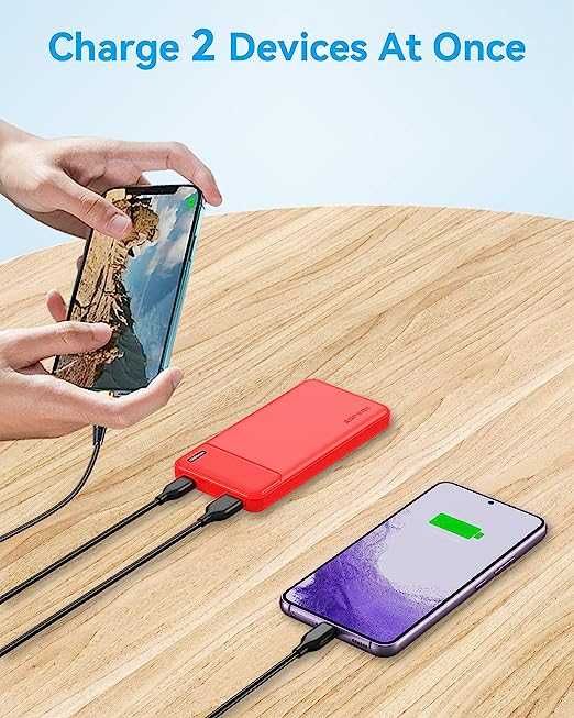 Powerbank 10000mAH czerwony