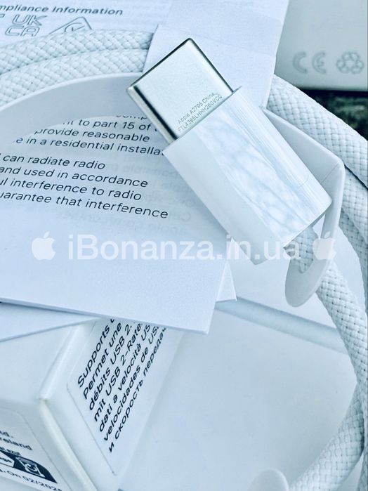 Кабель  Apple Type-c to Type-c зарядка USB-C iPhone 15 16 ORIGINAL 
