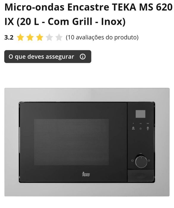 Microondas grill Teka ms 620