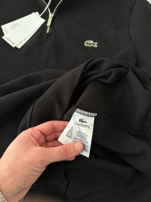 1/3 zip кофта Lacoste, полузамок, тепла модель, розміри S-XL