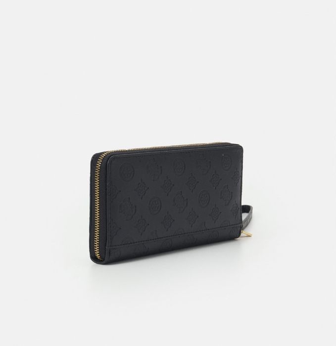 Guess ZANELLE CHEQUE ORGANIZER - Portfel - black